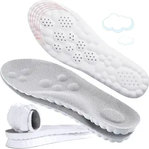 Upgrade Your Shoe Comfort with Cuttable, Breathable 4D Memory Foam Insoles Featuring Targeted U-Shaped Heel Support