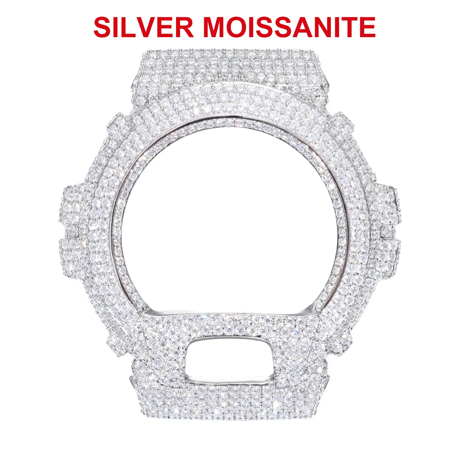 Sterling Silver Moissanite-Silver