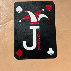 Leather firefighter playing cards