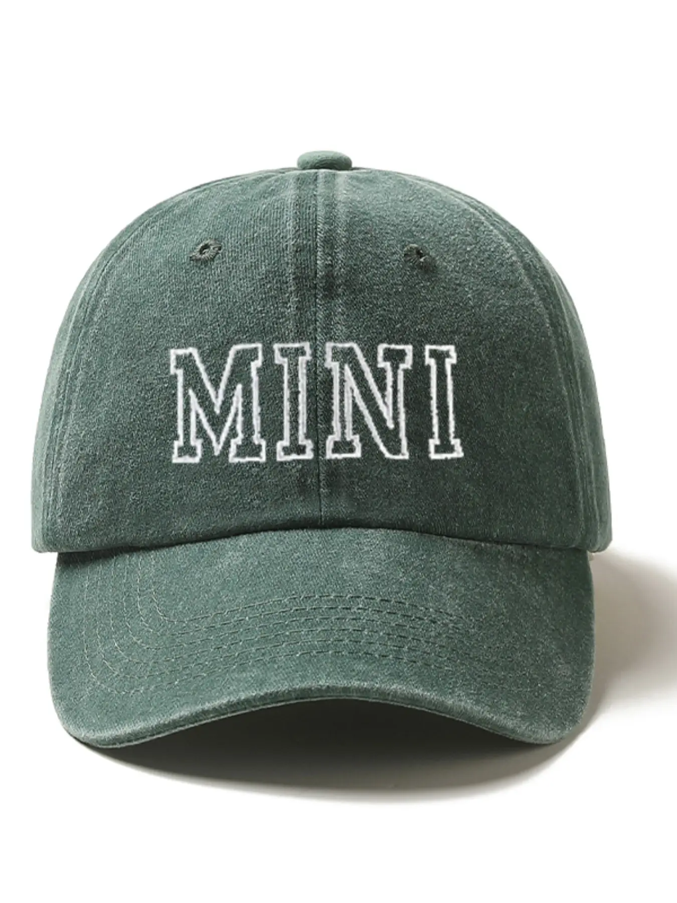 Adjustable Embroidered Letter Print Baseball Cap Unisex Classic Cotton Dad Hat ABC Letter Initial Embroidery Adjustable Dad Hat Cotton  main image 3