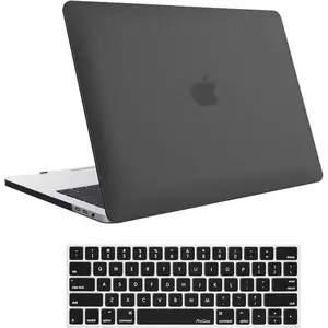 for MacBook Pro 15 2019 2018 2017 2016 A1990/A1707 with Touch Bar, Hard Shell Case and Keyboard Cover for 2016-2019 MacBook Pro 15" -Black