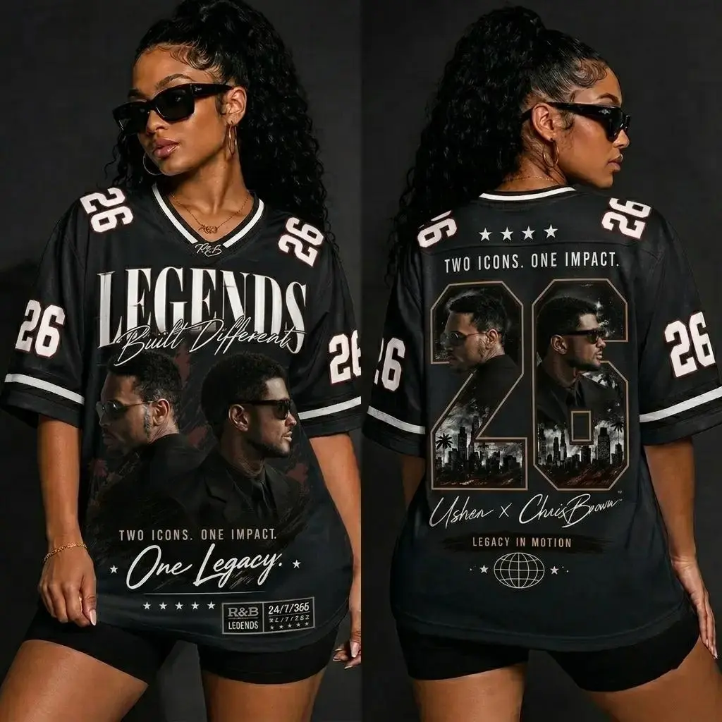 26 Legends Raymond & Brown Football Jersey Shirt, The R&B Tour Shirt, Hip Hop Graphic Tee, Unisex Gift Tee For Fan