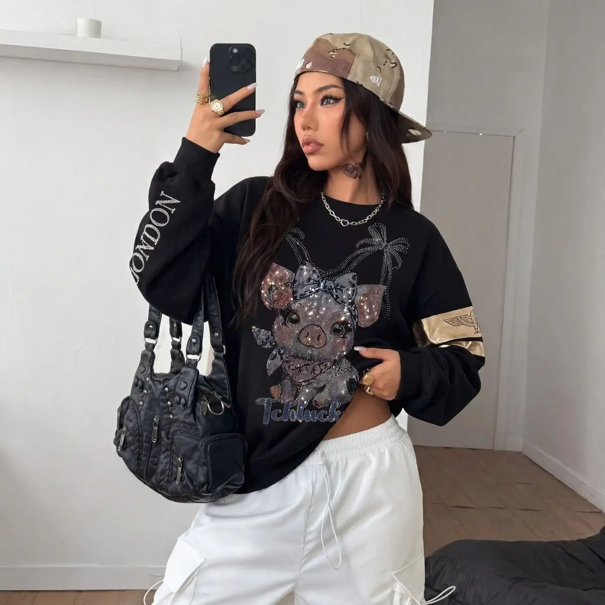 TCH - B Little Pig Hot Diamond Hoodie unisex