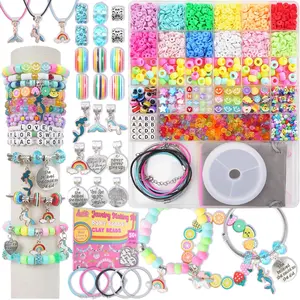 LovelyMoon 3400 Pcs Bracelet Making Kit – Beads for Unicorn Mermaid Jewelry & Gifts