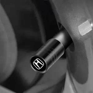 For Honda Mugen INSPIRE XR-V CR-V UR-V CR-Z Fit Pilot Type R Type S Auto Accessories 4pcs Aluminum Alloy Car Wheel Tire Valve Caps Decorative Door Air Stem Car Metal Logo Wheel Dust Cover Auto Wheel