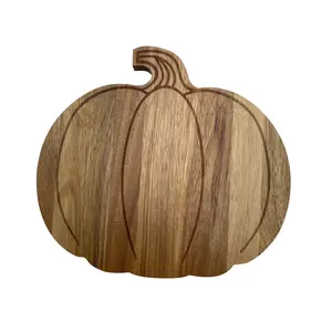 Acacia Wooden Cutting Board and Pumpkin Cutting Board 11.8 IN*11 IN*0.75IN Chopping Kitchen christmas 2025 ornament