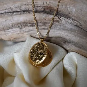 Forever Mine Locket Necklace - Gold-Tone Pendant on Chain Jewelry Piece
