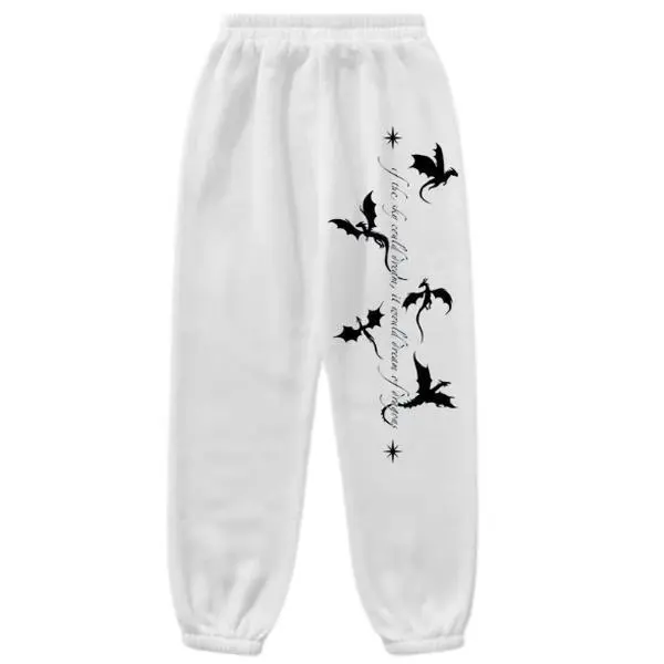 Fourth Wing Sweatpants, Fourth Wing Dragon Pants, Fantasy Book Sweatpants, Dragon Rider Joggers, Unisex Jogger Sweatpants