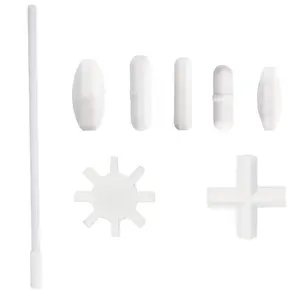 8 Pack Magnetic Stirrer with Stir Bars Mixer and PTFE Stirring Rod-7 Shapes + Magnetic Retriever