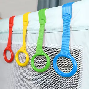 Baby Pull up Rings for playpen&Playpen Pull Up - Walking Trainer, Multipurpose Hanging Rings for Crib, Stroller & Toddler Standing Baby Standing Support