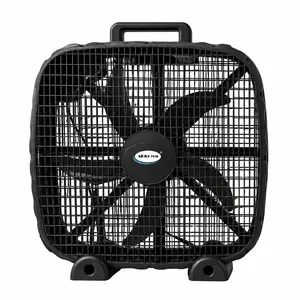 20-Inch 3-Speed Box Fan – Portable Bedroom Fan with Carry Handle, 5-Blade Powerful Airflow & Lightweight Design