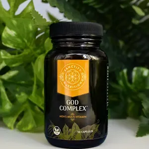 God Complex Men’s multivitamin Supplement Healthcare Dietary Fitness Edible Human Optimum Natural