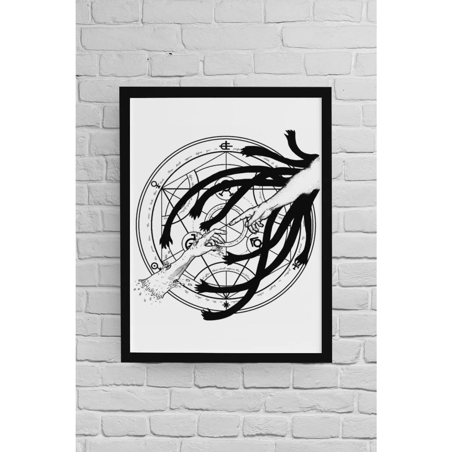 Fullmetal Alchemist Brotherhood Human Transmutation Truth Alchemy Circle Anime Wall Art Manga Poster FMA Gift Anime Decor