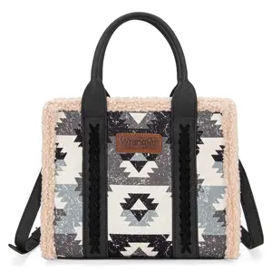 Wrangler Sherpa Southwestern Print Small Canvas Crossbody Wrangler Sherpa Southwestern Print Small Canvas Crossbody