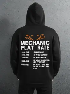 Men's Letter Print Long Sleeve, Regular Fit Casual Drawstring Pocket Hooded Sweatshirt for Daily Outdoor Wear, Men's Going Out Outfit for Spring & Fall, Streetwear, Men's Tops, Casual Sports Hoodie, Menswear