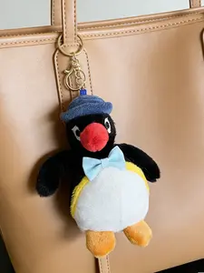 Cute Pingu Plush Keychain, Soft Keychain, Creative Gift, Hanging Decoration, Cartoon Doll Bag Charm