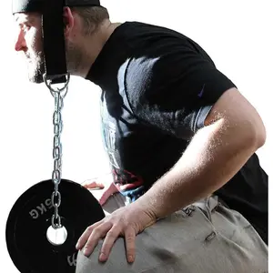 Adjustable neck strap, suitable for weight training, neck strengthening and resistance training, weightlifting headband, very suitable for fitness enthusiasts, essential for fitness