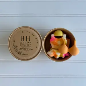 H|H Sun’s Out Buns Out Hand Poured Wax Melts Scoops 4.0 oz | 113 G - Bikini Shaped Coconut Wax Scoop Cups for Cozy Fragrance