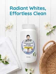 A xianly All-Purpose Oxygen Stain Remover Powder - Active Oxygen Laundry Booster & Multi-Surface Cleaner for Clothes, Floors, and Kitchen Grease, Eco-Friendly & Color-Safe