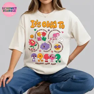 It's Okay To Shirt, Its Okay To Feel All The Feels T-shirt, Feelings Matter Tee, 988 Mental Health Matters Graphic Shirt, Motivational Tee