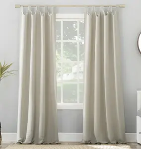 Brant Energy Saving Blackout Tab Top Curtain Panel 40"x95" Pearl