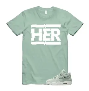 4 Seafoam Green White Sail T Shirt Match HER Classic Cotton