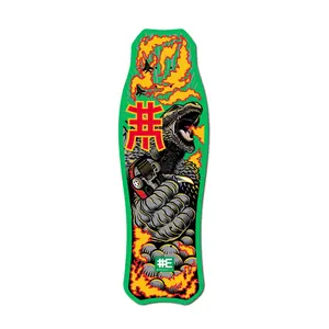 Everybody Skates Skateboard Deck T-Rex Standard Green 10" x 31"