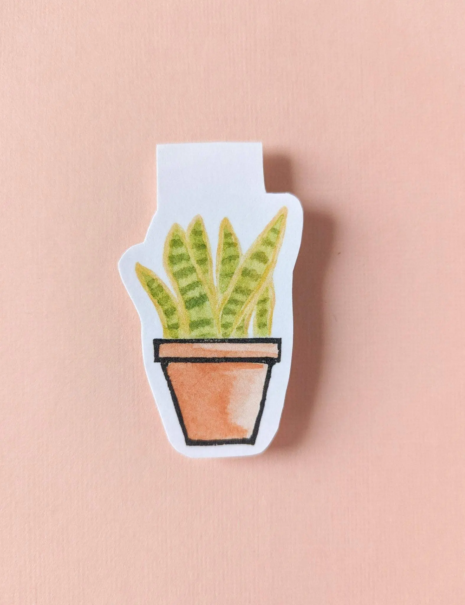 Snake Plant Magnetic Bookmark