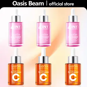 【6PCS】 4-in-1 Super Essence Lotion & 5X Vitamin C Face Serum ,Sets of vitamin C skin care kits, Moisturizing, Hydration ,Clean,for all Skins Gift for Women