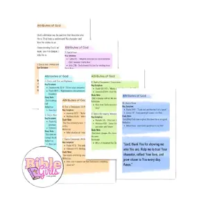 Bible Study Tip-in Attributes of God - Comprehensive Guide for Understanding God's Character and Love