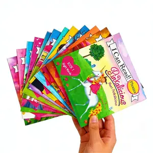 1 Set of 12 English Enlightenment Picture Books, Girl Series, Natural Spelling, Short Long Vowels, Basic Grammar, Reading Training, Early Reading Book