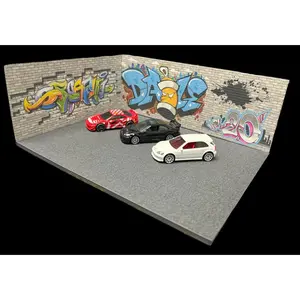 Graffiti Brick Wall Diorama
