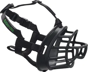Dog Muzzle- Black Size 2, Perfect for Small Dogs, Prevents Chewing and Biting, Basket allows Panting and Drinking-Comfortable, Humane, Adjustable, Lightweight, Durable