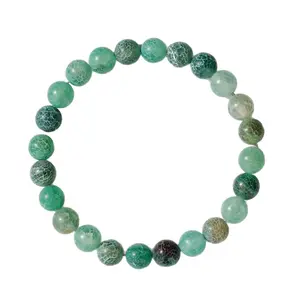 1pc Aventurine Money Attraction aesthetic Bracelet – Green Aventurine & Tiger Eye Prosperity Amulet, Natural Crystal Wealth & Abundance Charm for Birthday, Anniversary, Summer Vacations & Theme Parties stackable Christmas Gift