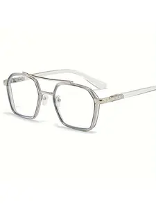 Men's Fashion Glasses with Clear Lenses, Protects Eyes From Visual Fatigue, Ideal for Computer TV Gaming & Mobile Use, Lightweight Glasses
