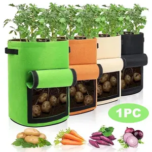 15L/38L Plant Grow Bags for Garden Greenhouse Potato Pot Vegetable Growing Bags Moisturizing Gardening Tools Reusable Planting Bag