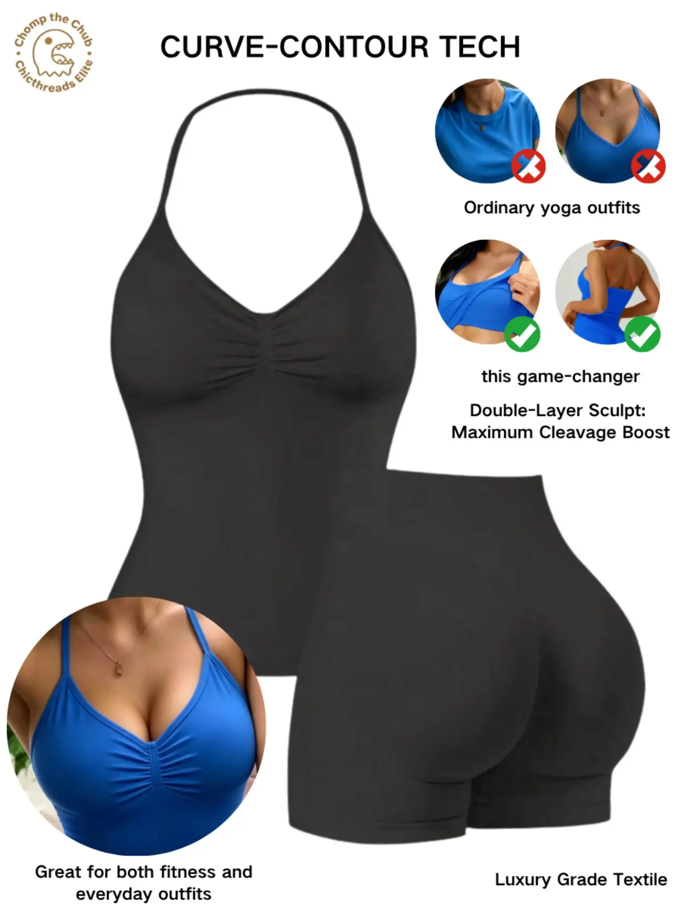 Bootie Lifting & Snatched Waist Yoga Set, Halter Ruched Top + High Waist Sculpting Shorts, Ideal for Gym, Yoga, Activewear, Gym Workout Set, High Stretch Sporty, Gym Clothes Workout Bootie Lifting & Snatched Waist Yoga Set, Halter Ruched Top + High Waist Sculpting Shorts, Ideal for Gym, Yoga, Activewear, Gym Workout Set, High Stretch Sporty, Gym Clothes Workout