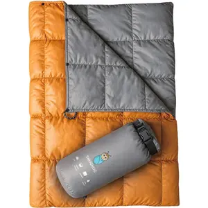 Puffy Blanket for Cold Weather - Down Camping Blanket with Sustainable Insulation, Lightweight & Warm Outdoor Camping Quilt, Water-Resistant, Compact & Packable