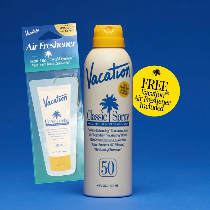 Classic Spray SPF 50 & Classic Lotion Air Freshener SPF Bundle