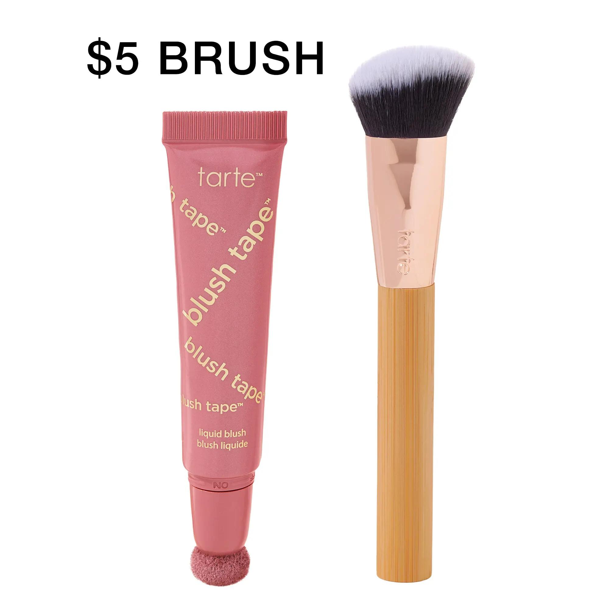 tarte blush tape + cream blush brush duo tarte blush tape + cream blush brush duo