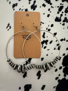 Emmy Navajo Bead Hoop Earring