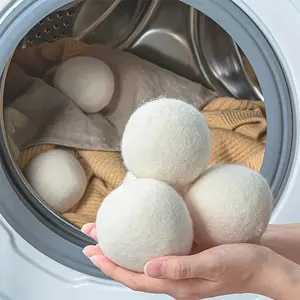 Xl Premium Natural Wool Dryer Balls, Reusable Fabric Softener, Laundry Accessories, Ramadan Mubarak Gift Idea