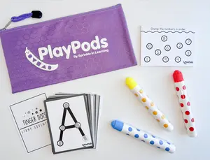 PlayPod – Finger Dots | Busy Bag for Kids | Travel Toy | Montessori Letters, Numbers & Dot Art