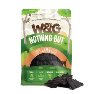 W&G Lamb Dog Treats — Single-Ingredient, Grain-Free, Hypoallergenic (Liver & Lung Cubes), 5oz