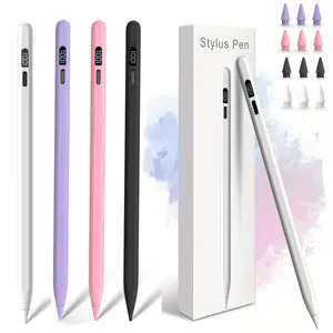 MEKO LED Stylus Pen for iPad 10/9/8/7/6th Gen, Pro 11"/12.9" M4, Air 5/4/3 M2, Mini 6/5, Fast Charge Palm Rejection Tilt Sensitive with LED Power Display