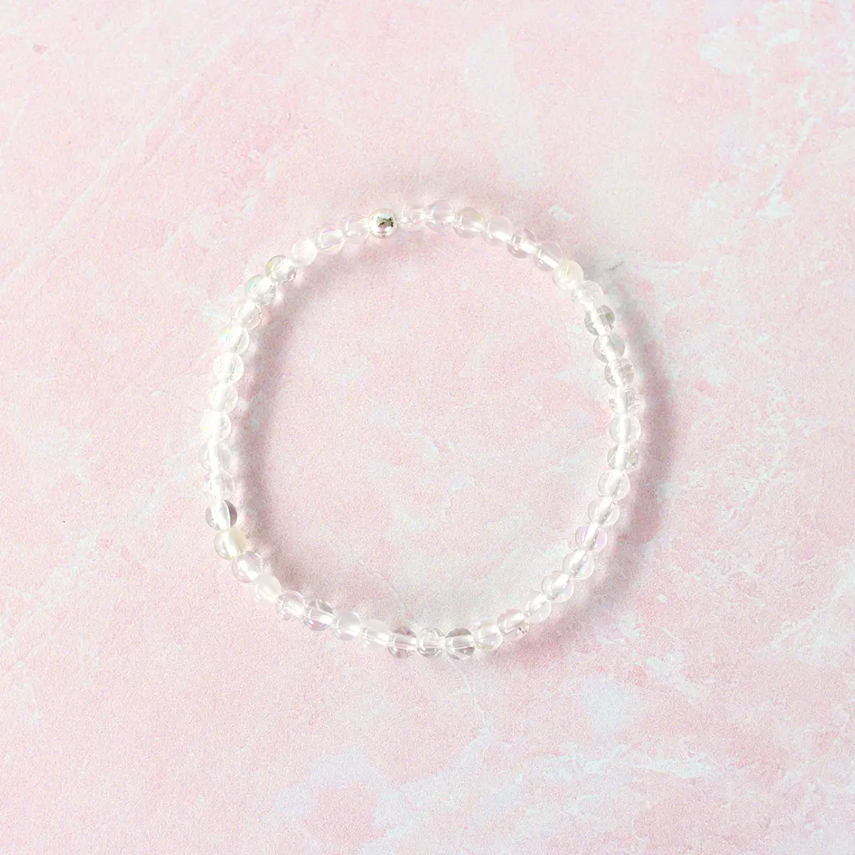 Dainty Clear Quartz Natural Crystal Bracelet | Energy Amplifier 4mm