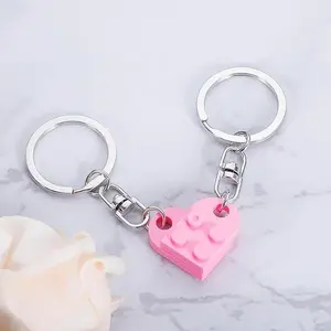 2pcs Matching Heart Keychain Couple Keychains for Girlfriend Boyfriend Husband Birthday Gift Cute Heart Design Versatile Gift Options Ideal for Special Occasions