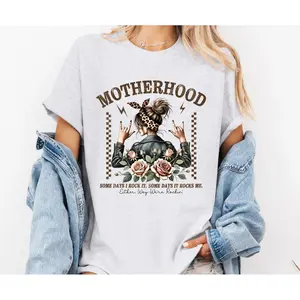 Motherhood Some Days I Rock It Shirt, Funny Mama Sweatshirt, Mother's Day Gift Hoodie, Unisex Sweater Pullover Tee