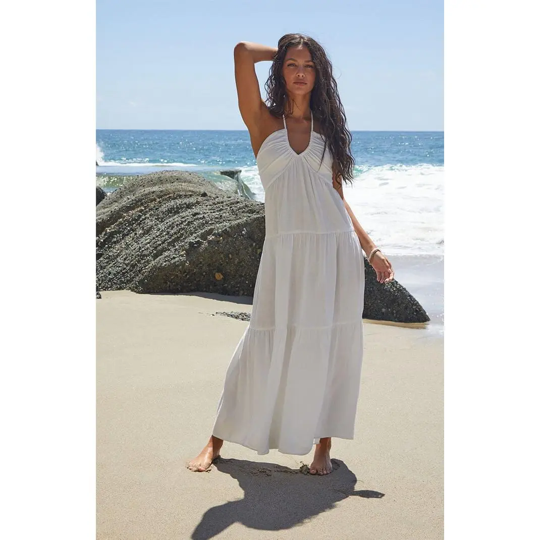 Your Favorite Women's Keyhole Halter Midi Dress