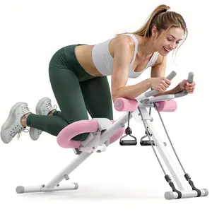 Adjustable Abdominal Training Machine, with LCD Monitor, Foldable Abdominal Exercise Machine, Suitable for Abs, Arms, Legs, Glutes Shaper,  Suitable for Home Gym, Sports Equipment, Outdoor Fun